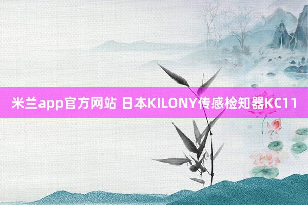 米兰app官方网站 日本KILONY传感检知器KC11